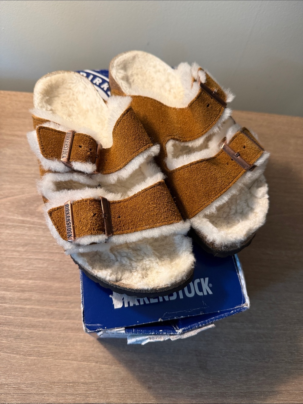 Birkenstock Women’s Arizona Shearling Lined Sandals - mink